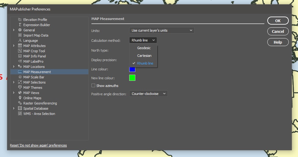 linemeasurement Settings MAPublisher 10.6