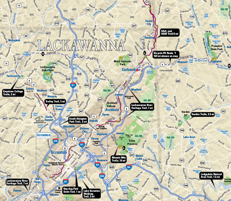 Steves Spindlers map of NEPA trails