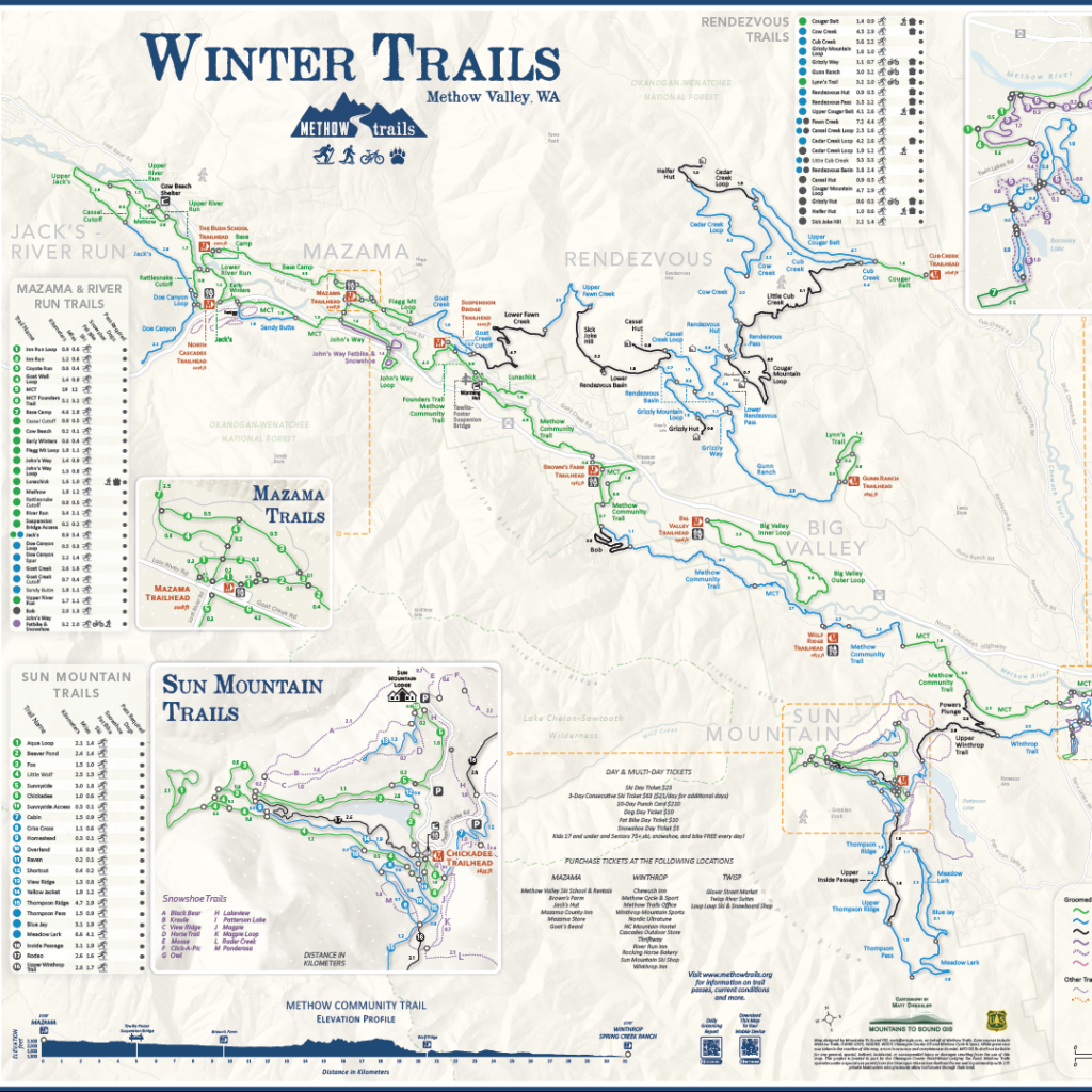 Map Of Methow Valley Washington