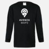 Avenza Maps Black Long Tshirt front